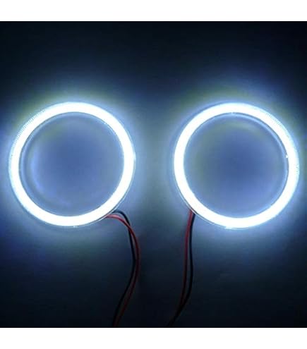 Amazon | 最新高輝度 COBイカリング 85Φ 2本セット パープル・ピンク